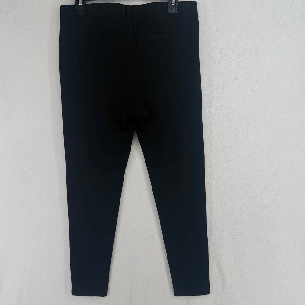 Betabrand Dress Pant Yoga Pants Women M Black Skinny Leg Workwear Comfort
